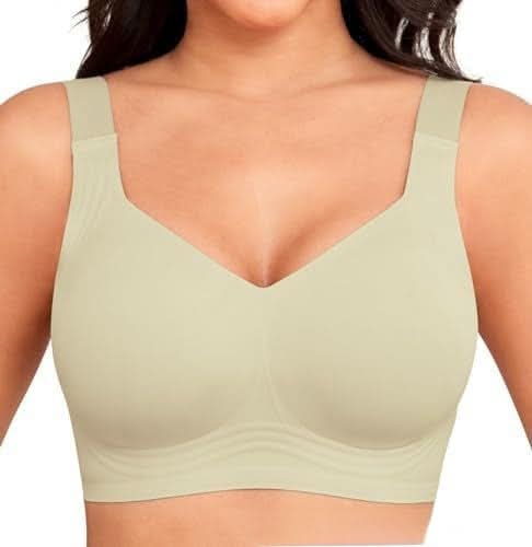 Bras for Women No Wired Seamless Wireless Full Coverage Support Everyday Bras Comfort Soft Non Wired Ladies Sleep/T-Shirt Bra