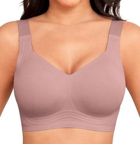 Bras for Women No Wired Seamless Wireless Full Coverage Support Everyday Bras Comfort Soft Non Wired Ladies Sleep/T-Shirt Bra