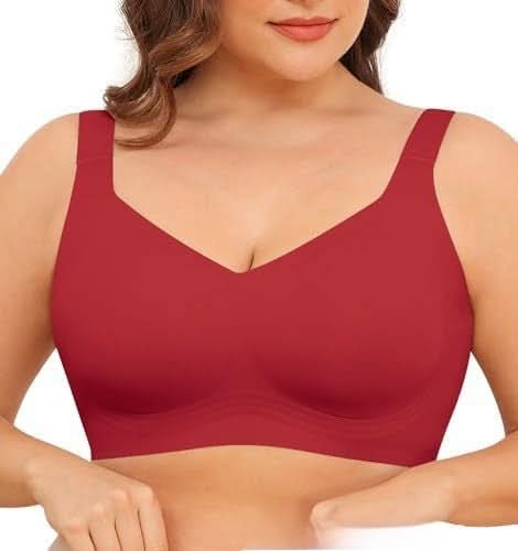 Bras for Women No Wired Seamless Wireless Full Coverage Support Everyday Bras Comfort Soft Non Wired Ladies Sleep/T-Shirt Bra
