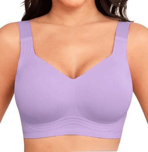 Bras for Women No Wired Seamless Wireless Full Coverage Support Everyday Bras Comfort Soft Non Wired Ladies Sleep/T-Shirt Bra
