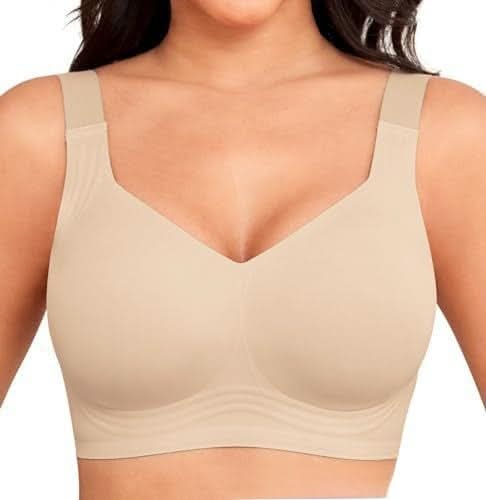 Bras for Women No Wired Seamless Wireless Full Coverage Support Everyday Bras Comfort Soft Non Wired Ladies Sleep/T-Shirt Bra